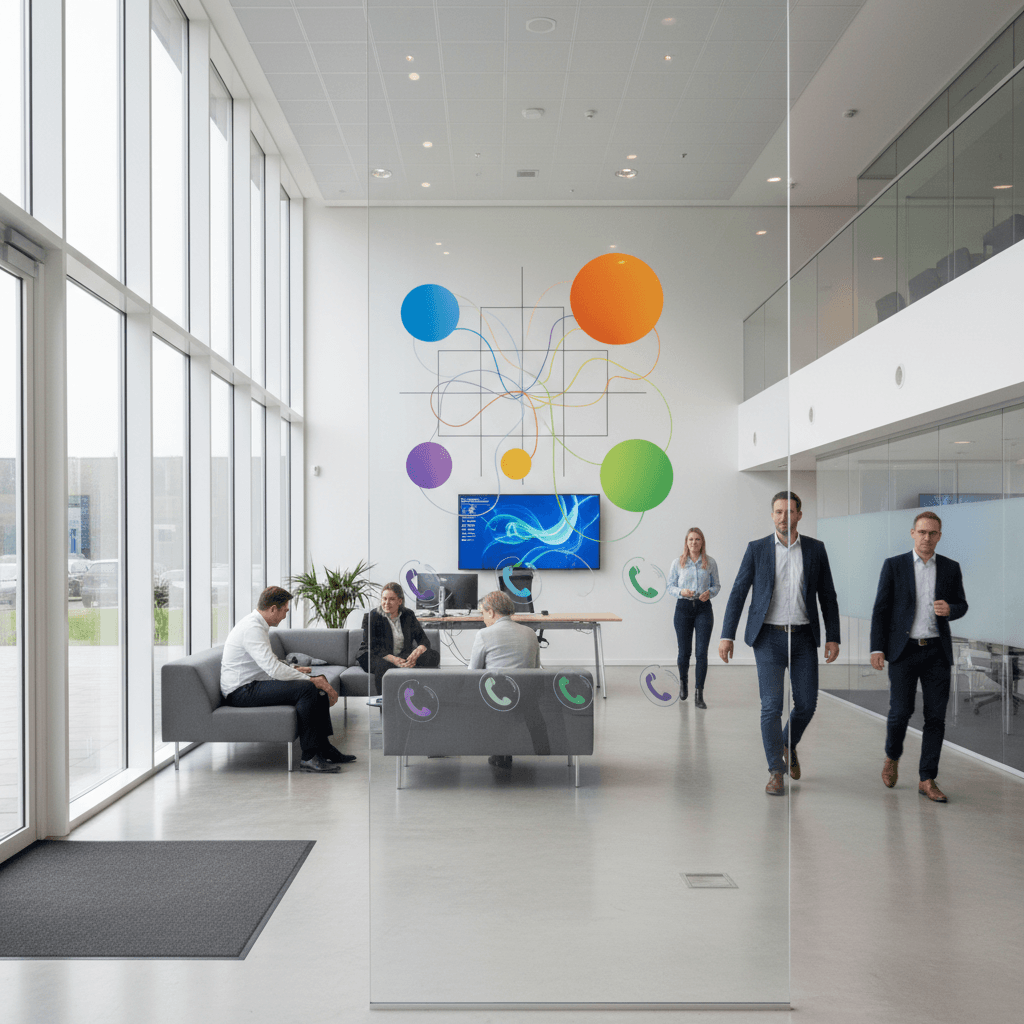 Visual priority matrix showing the 5 phone tasks ranked by implementation ease vs ROI impact for Dutch SMEs