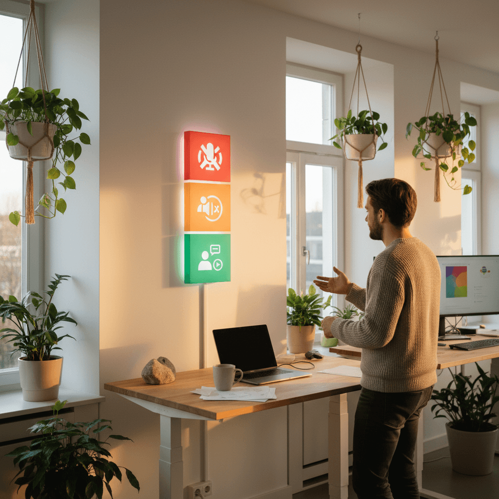 A visual 'compliance traffic light' showing red, amber, and green zones with icons representing different calling activities
